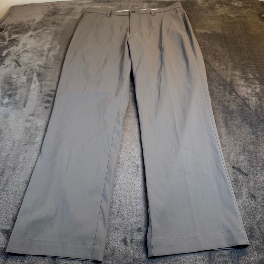 Callaway Golf Pants Gray Flat Front Straight Leg Performance Mens Size 32x30